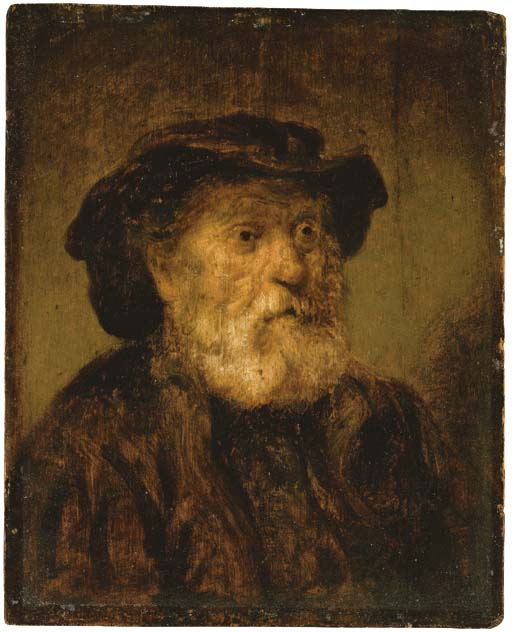 An old man in a hat 
