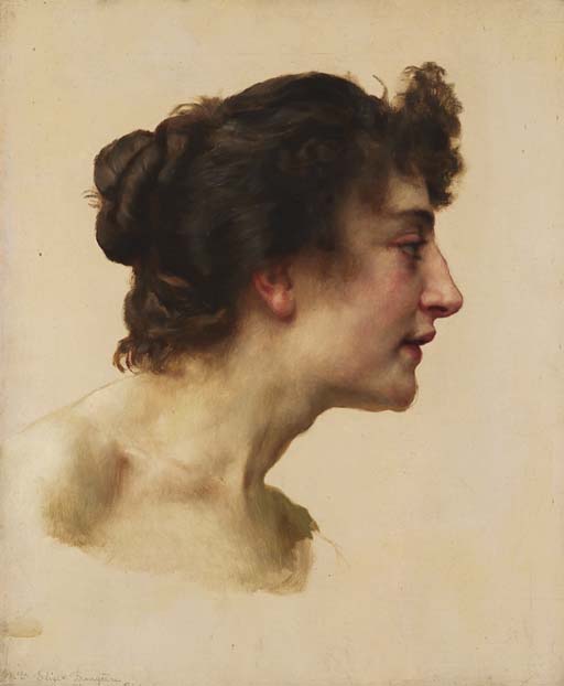 Étude de tête d'Elize Brugière 
