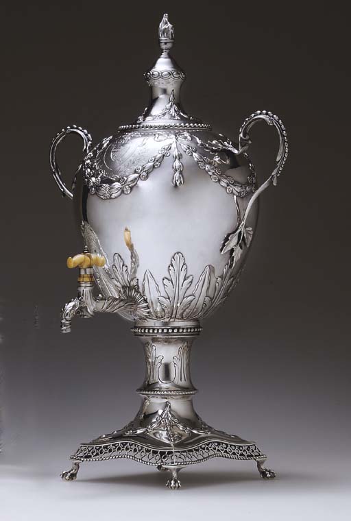 A III SILVER TEA URN** , LONDON, CIRCA 1772 Christie's