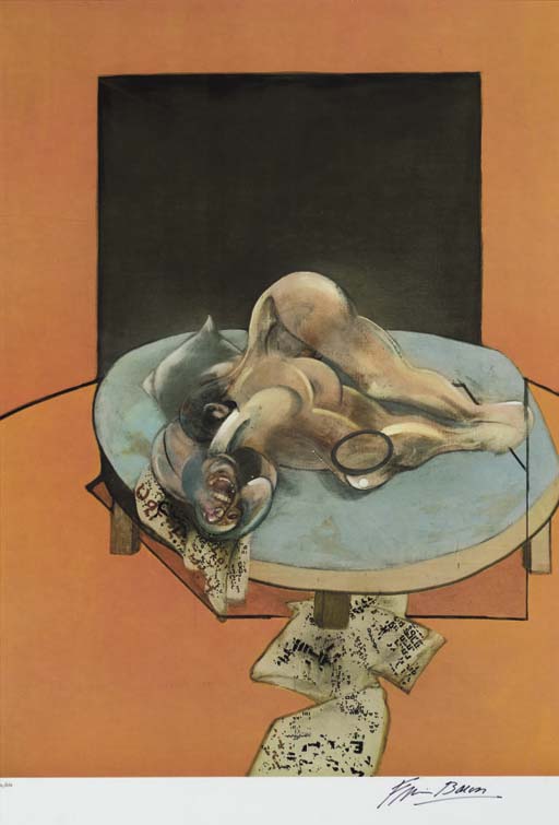 Three Studies of the Human Body: Center Panel 
