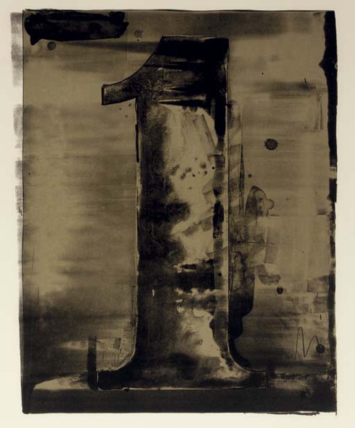 Figure 1, from Black Numeral Series (ULAE 45) 
