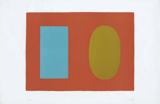 Blue and Green over Orange (A. 29) 
