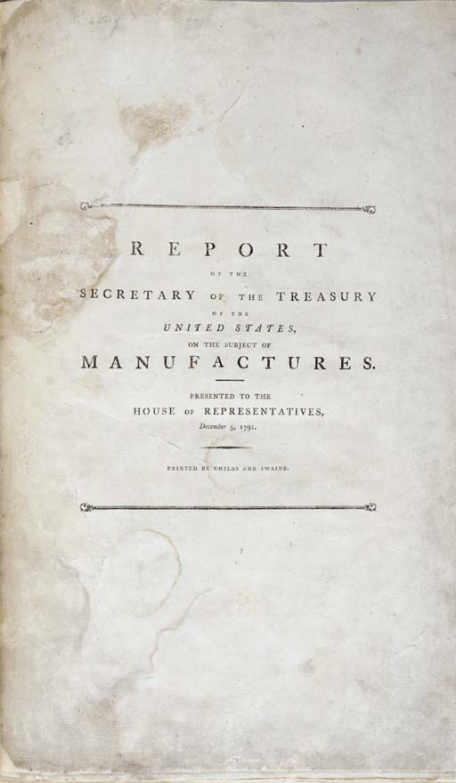 [HAMILTON, Alexander (17571804), Secretary of the Treasury. [Caption