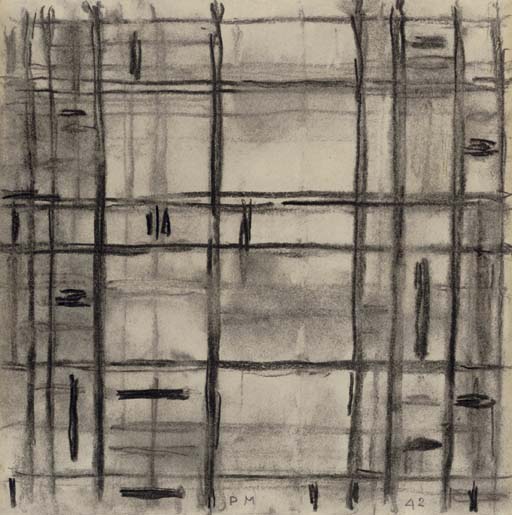 Study I for Broadway Boogie Woogie (recto); Sketch for a Rectangle Composition with Color Indications (verso)
