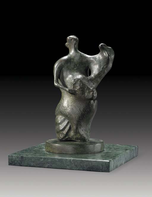 Maquette for Mother and Child: Upright 
