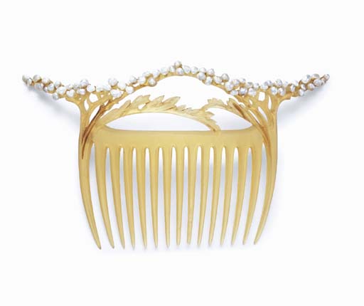 AN ART NOUVEAU ENAMEL AND GLASS 