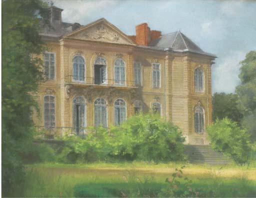 Vue de l'hôtel Biron depuis le jardin 
