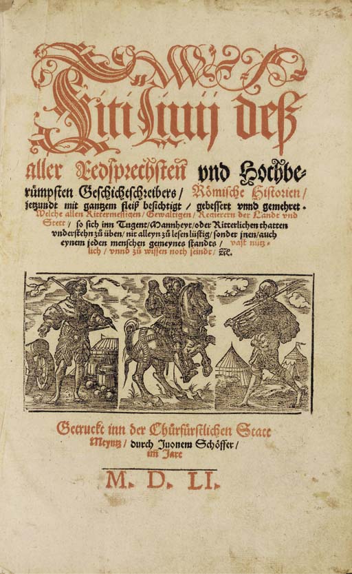 TITE-LIVE (Titus Livius, 59 av. J.-C. - 17). Historiae Romanae 