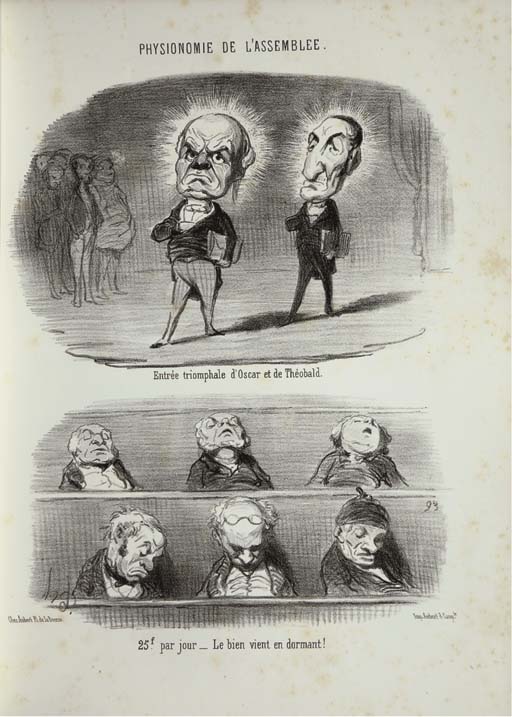 DAUMIER, Honoré (18081879). Physionomie de l'assemblée . Paris Aubert