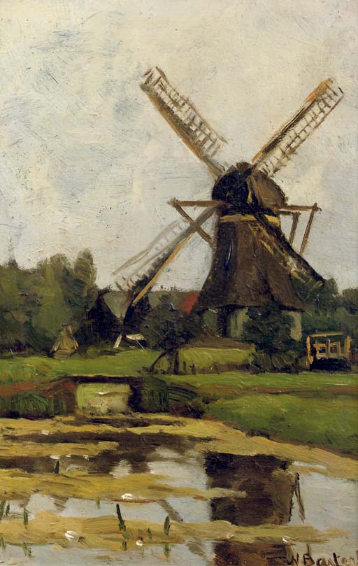 Nicolaas Bastert (Dutch, 18541939) , The windmill 'De Wachter