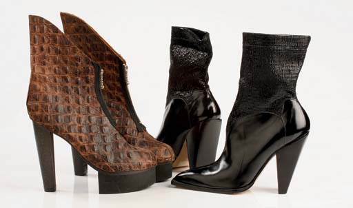 crocodile platform boots
