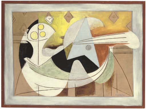 Pablo Picasso (1881-1973) , Compotier et guitare | Christie's