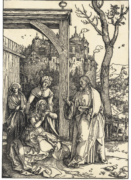 Christ taking leave from His Mother, from The Life of the Virgin (B. 92; M., Holl. 204; S.M.S. 182)
