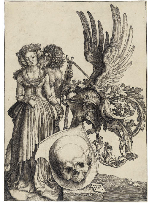 A Coat of Arms with a Skull (B. 101; M., Holl. 98; S.M.S. 37) 
