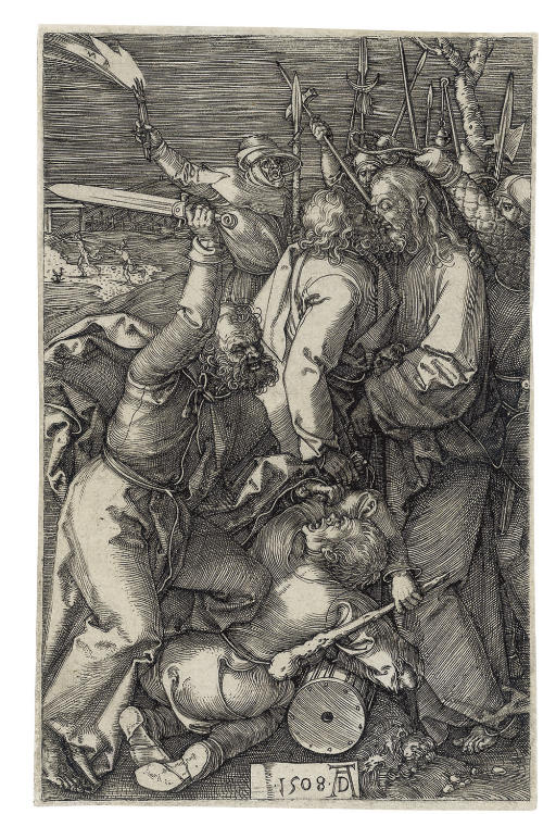 The Betrayal of Christ, from The Engraved Passion (B., M., Holl. 5, S.M.S. 47)
