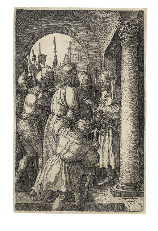 Christ before Pilate, from The Engraved Passion (B., M., Holl. 7; S.M.S. 49)
