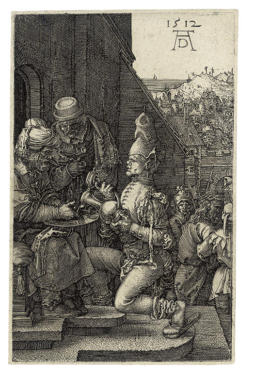 Pilate washing his Hands, from The Engraved Passion (B., M., Holl. 11; S.M.S. 53)
