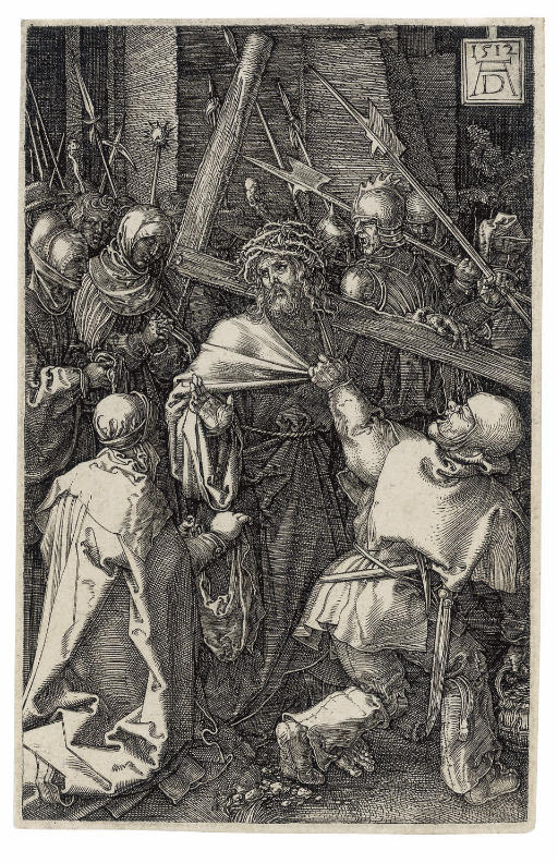 Christ carrying the Cross, from The Engraved Passion (B., M., Holl. 12; S.M.S. 54)

