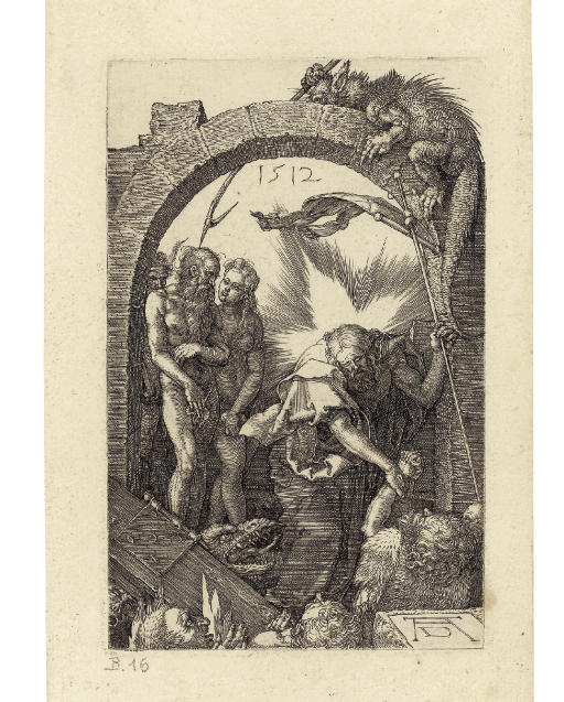 The Harrowing of Hell, from The Engraved Passion (B., M., Holl. 16; S.M.S. 58)
