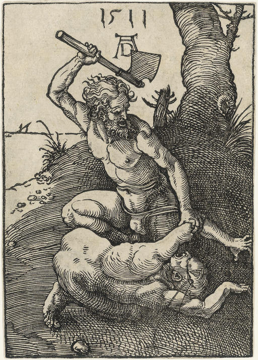 Cain killing Abel (B. 1; M., Holl. 106; S.M.S. 224) 
