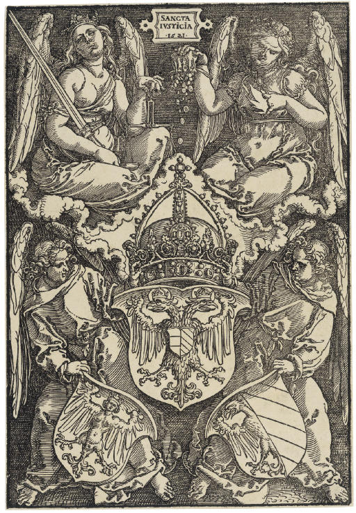 Coat of Arms of the Empire and of the City of Nuremberg, from The Reformation of the City of Nuremberg (B. 162; M., Holl. 285; S.M.S. 273.I)
