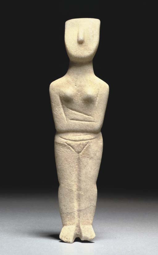cycladic marble figures