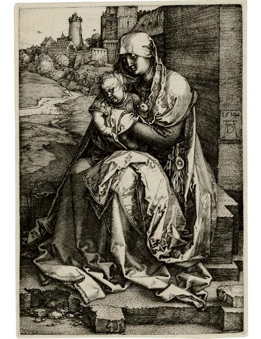Virgin and Child seated by the Wall (B. 40; M., Holl. 36; S.M.S. 73) 
