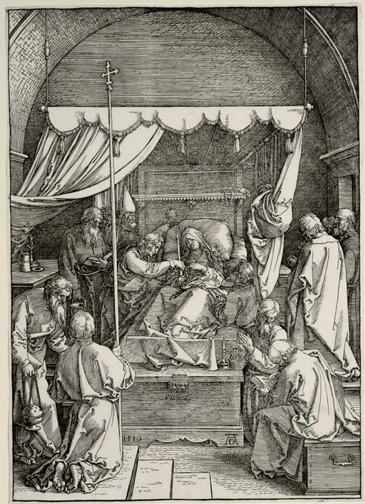The Death of the Virgin, from The Life of the Virgin (B. 93; M., Holl. 205; S.M.S 183)
