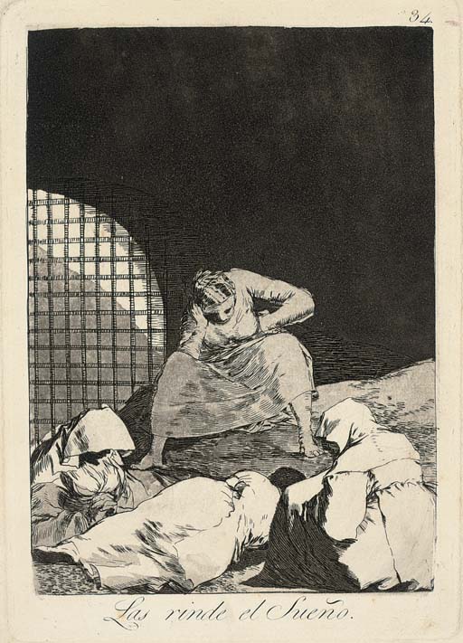 Tantalo, from Los Caprichos (D. 46; H. 44) 

