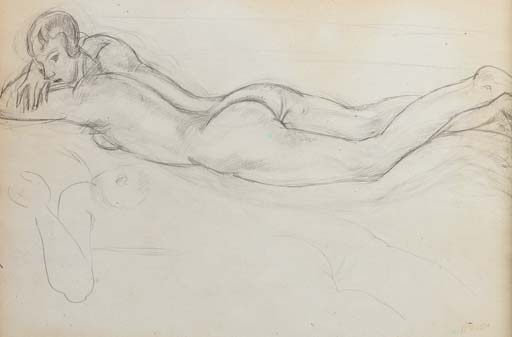 Femme nue allongée 
