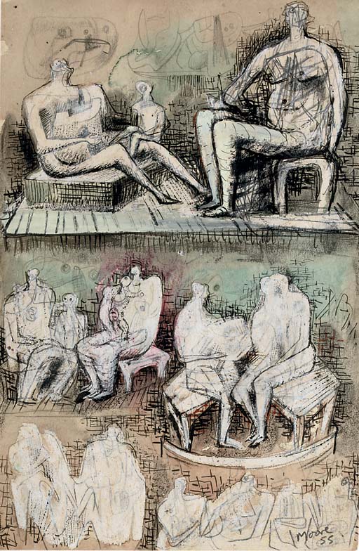 Seated Figures 
