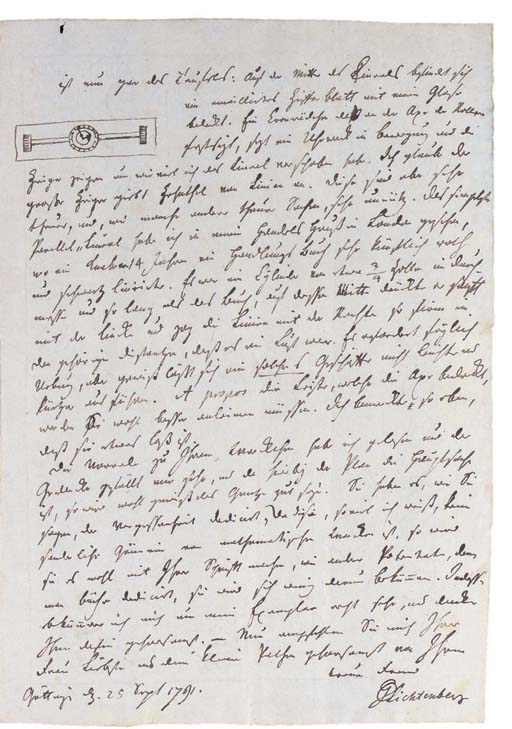 LEIBNIZ, Gottfried Wilhelm von (1646-1716). Autograph letter