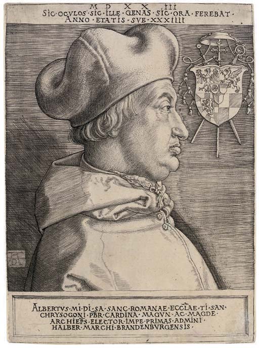 Cardinal Albrecht von Brandenburg (The Great Cardinal) (B. 103; M. Holl. 101; S.M.S. 97)
