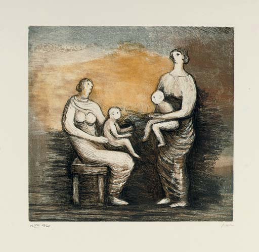 Mother and Child, Raymond Spencer Company Ltd. for the Henry Moore Foundation, Much Hadham, 1983 (C. 671-700)
