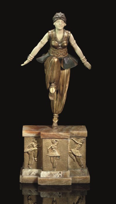 demetre chiparus bronze