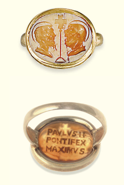 THE SIGNET OF POPE PAUL II 1464 1471 Christie s