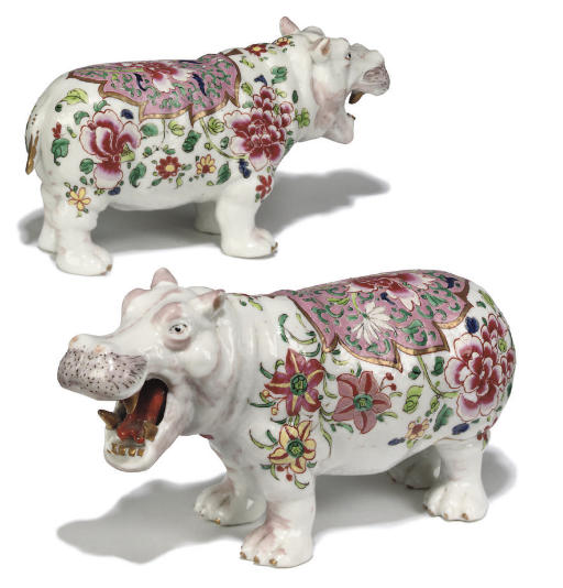porcelain hippopotamus