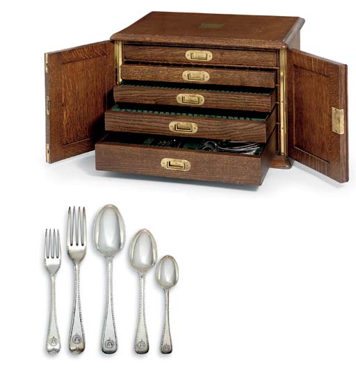 A VICTORIAN SILVER TABLESERVICE