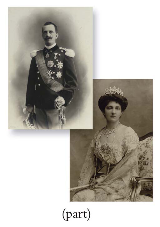A COLLECTION OF FIVE PORTRAIT PHOTOGRAPHS OF THE ITALIAN ROYAL FAMILY
