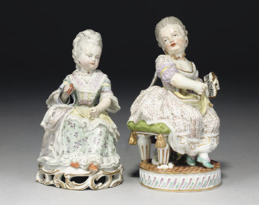 A MEISSEN FIGURE OF A YOUTH , CIRCA 1880, BLUE CROSSED SWORDS MARK