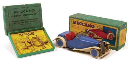 MECCANO 1936 avions autos electron hornby FLYER 21 cm x 27 cm