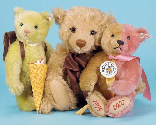 Steiff Teddy De L'Année 2000 - Ours En Peluche Beige 43 Cm - Excellent état