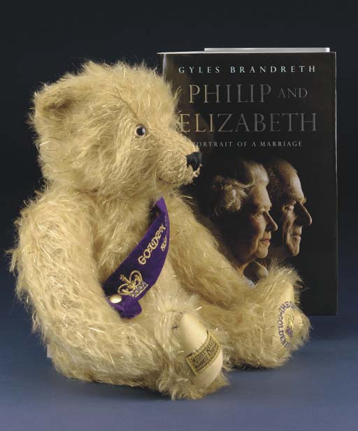 A limited edition Merrythought Coronation Golden Jubilee Bear