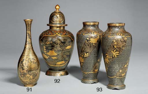 A CABINET , FUJI MARK OF THE KOMAI WORKSHOP, MEIJI PERIOD (LATE