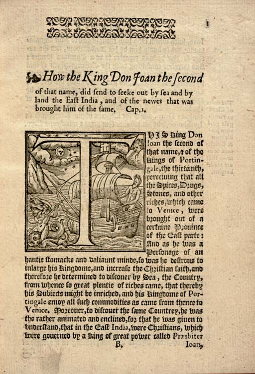 LOPES DE CASTANHEDA, Fernão (ca 15011560). The first Booke of the