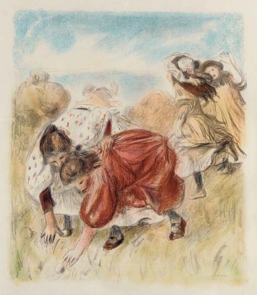 P・A・Renoir、Etude de baigneuse、超希少画集より PIERRE-AUGUSTE