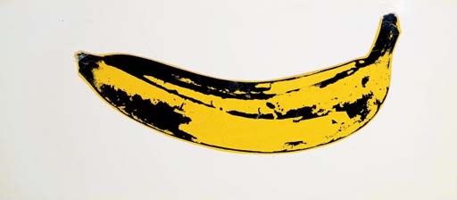 andy warhol banana pillow