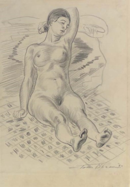 Sold Price: JOHN SLOAN Nude Standing on Stairway, 1933 