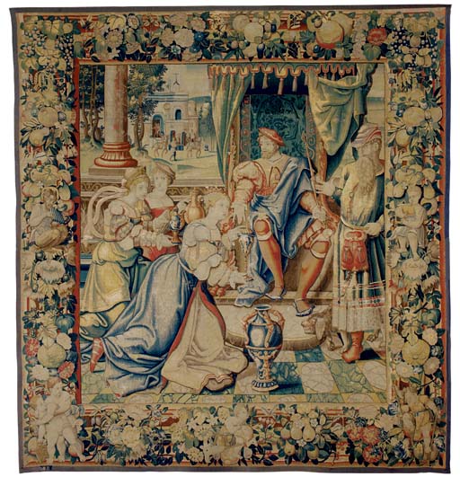A FLEMISH BIBLICAL TAPESTRY