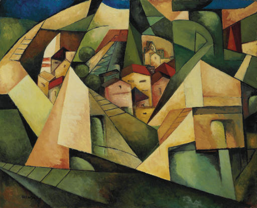 Albert Gleizes、Paysage de Toul、希少な高級画集より Paysage des Bermudes by Albert Gleizes | Obelisk Art History